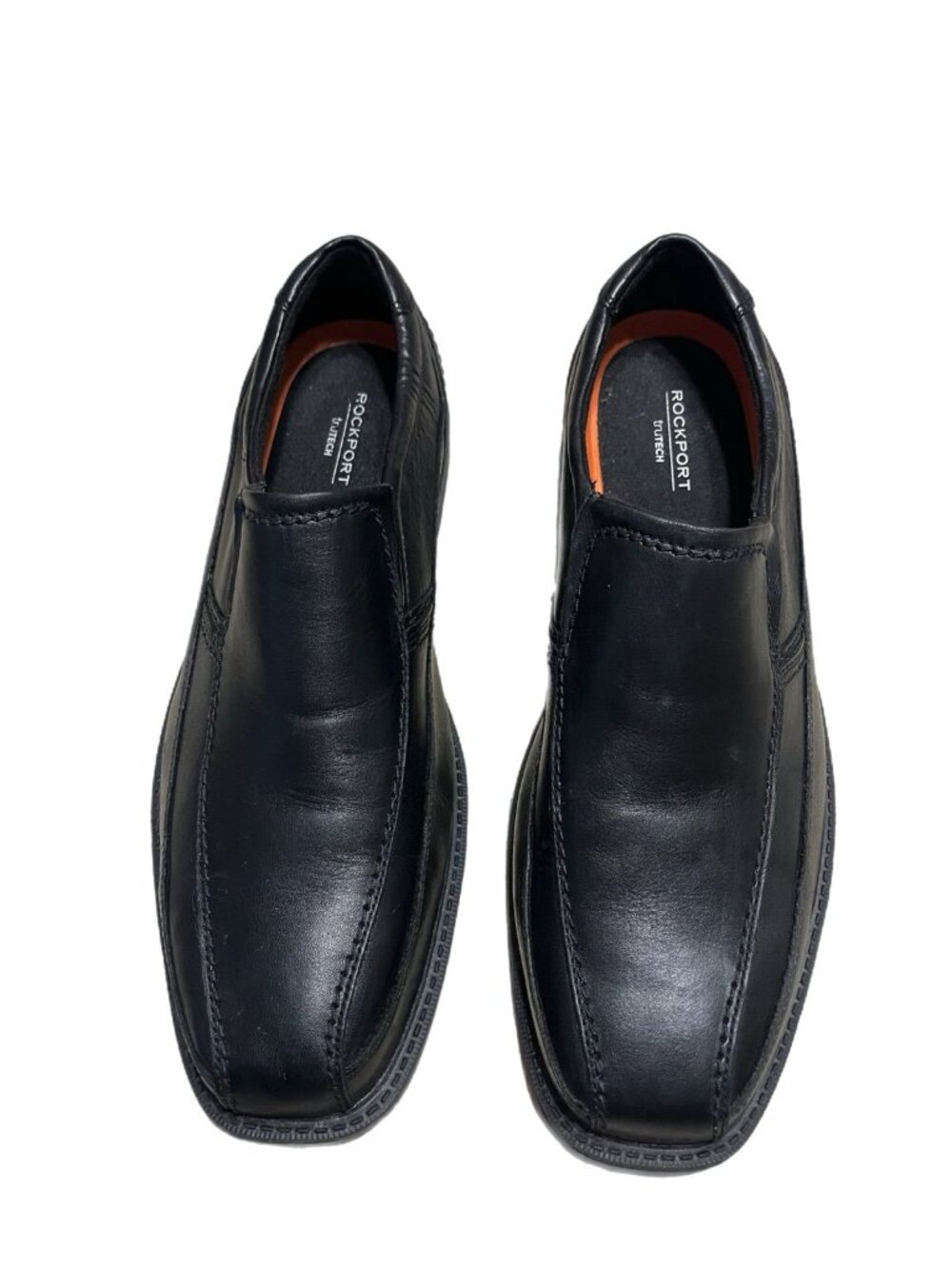 Rockport Trutech Mens Slip On Comfort Loafers Size 11.5M Black Leather